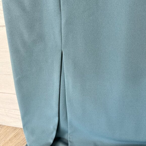 Show Me Your Mumu Dress Womens Size Large Dusty Sage Eden Midi Long Side Slit - Picture 8 of 16